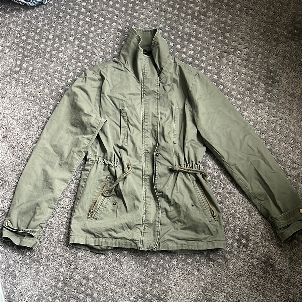 Olive Green Women's Army Jacket